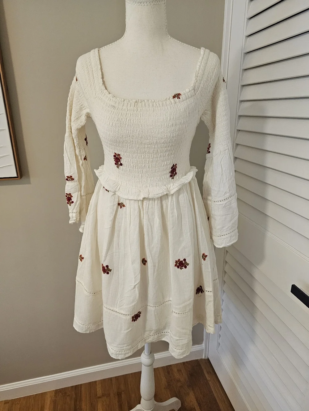 FREE PEOPLE Counting Daisies Off-the-Shoulder Mini Dress 🌼